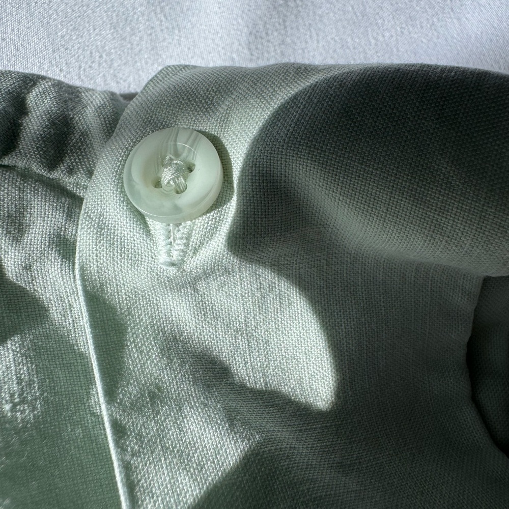 Anthropologie - Cloth & Stone Mint Green Lyocell Button Up Shirt - Picture 5 of 6